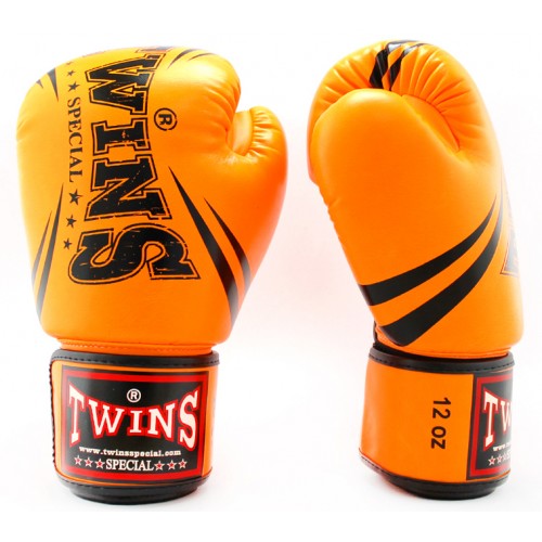 Детские боксерские перчатки Twins Special с рисунком (FBGVS3-TW6 orange)